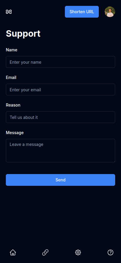 Support Center screenshot
